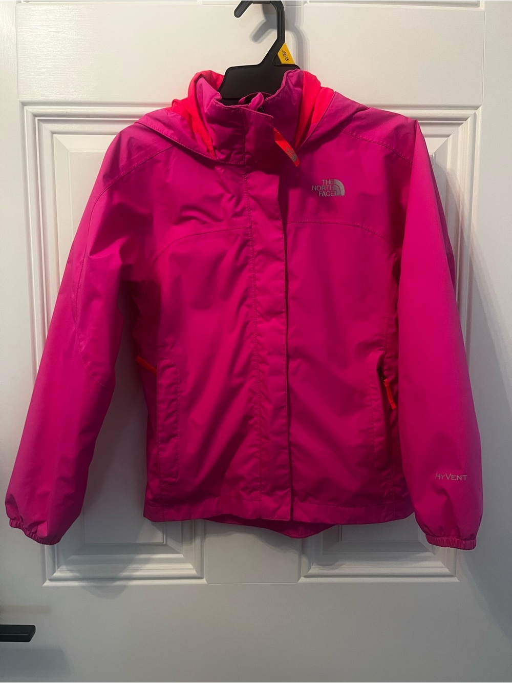 The North Face Girls' Hot Pink Hooded Raincoat